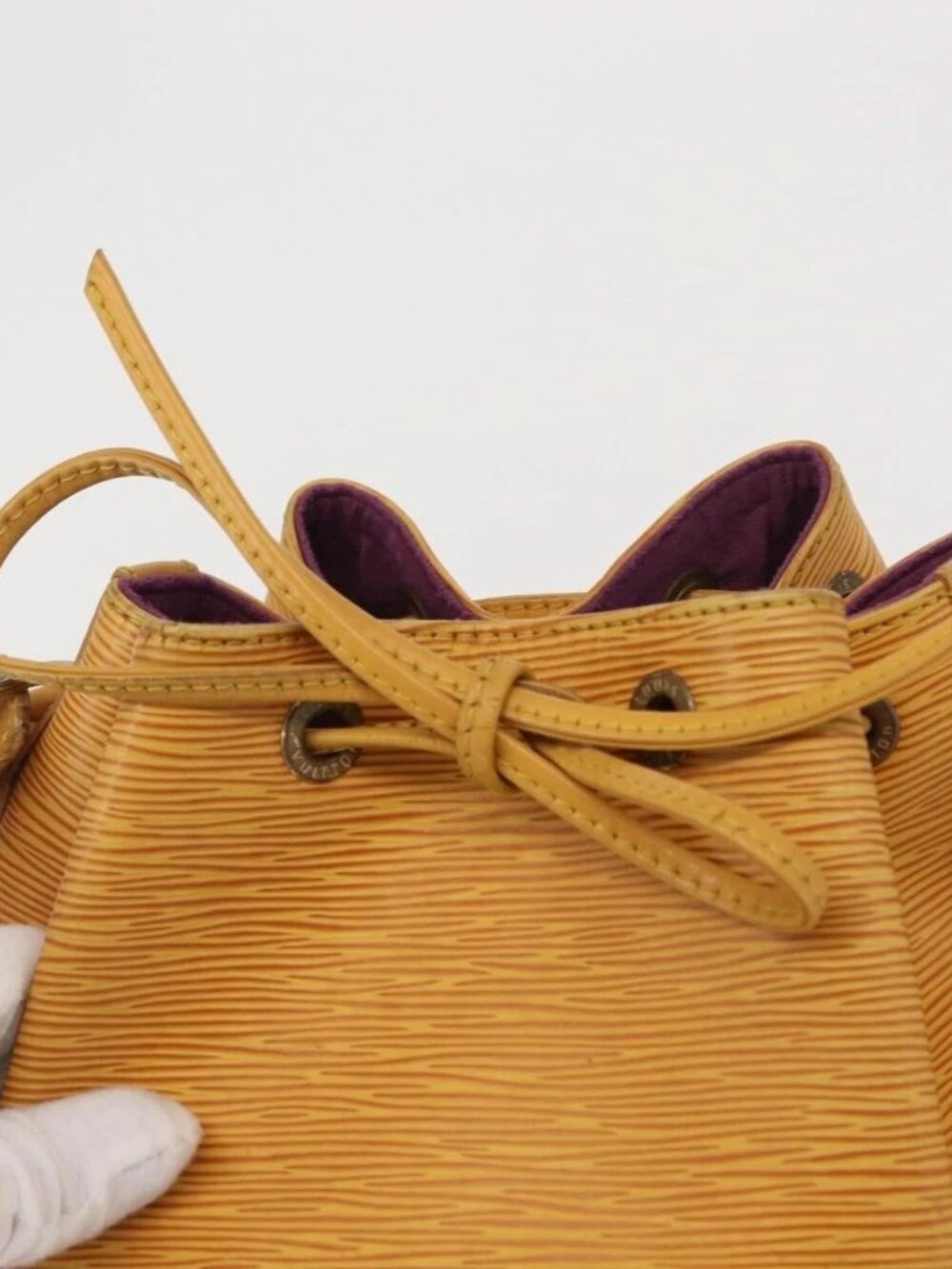LOUIS VUITTON Epi Petit Noe Shoulder Bag Yellow M44109 LV Auth 162059 - Picture 10 of 16